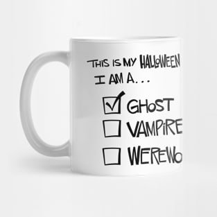 Ghost Costume Mug